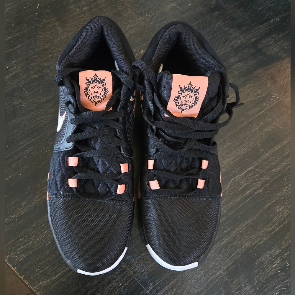 Nike Lebron Witness VIII. BlackWhite Apricot Agate Basketball/ Sports Shoes